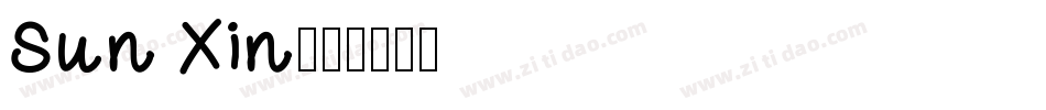 Sun Xin字体转换
